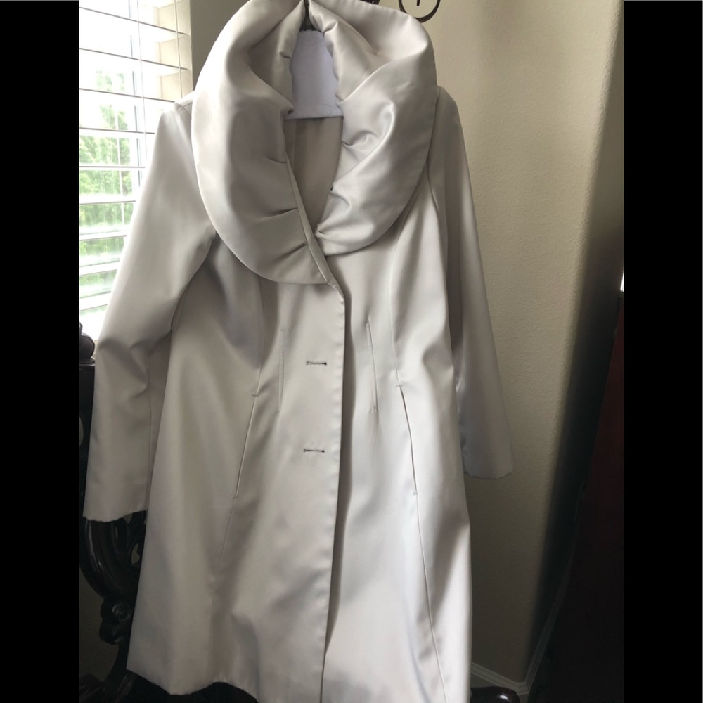 Tahari belted shawl trench coat.